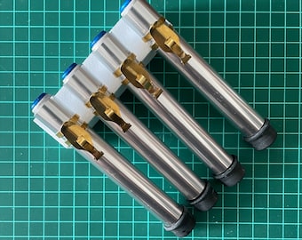 Set of 4 Cylinder code-dosimeter of admiral with clip brass SW prop replica