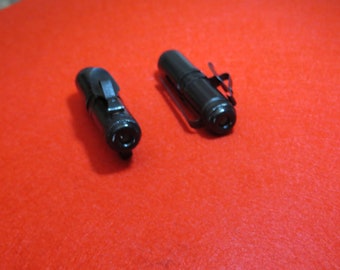 Lot de 1 Code-dosimètre Cylindre Noir pour réplique Qi'ra avec clips Noir SW prop2