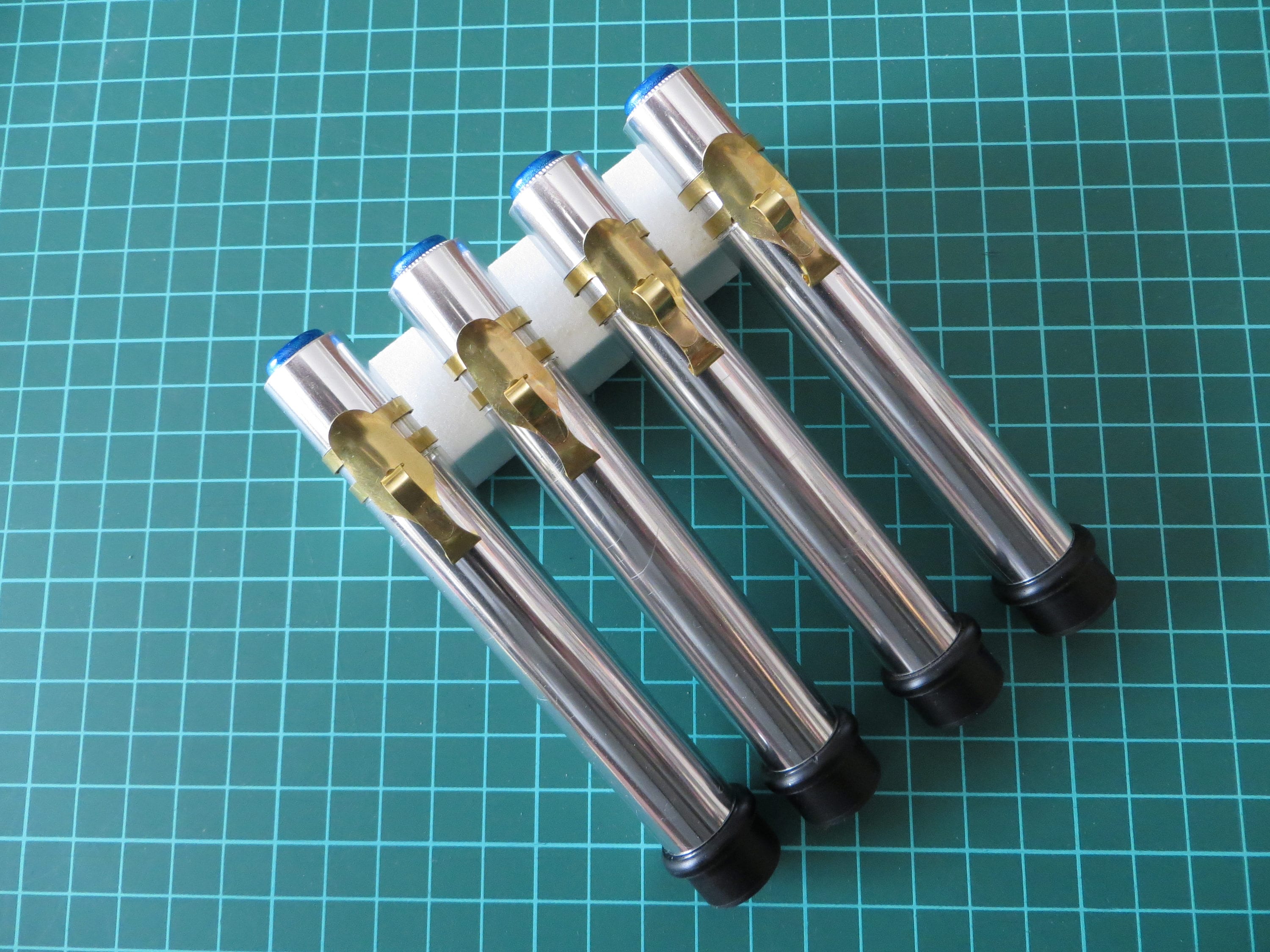 Set of 4 Cylinder code-dosimeter replica for imperial officer whit brass clip SW prop