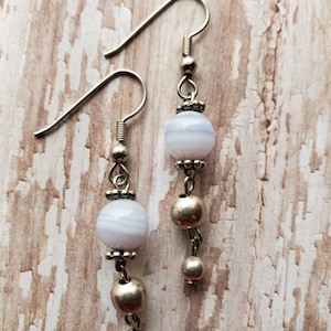 Milky Way Earrings, Galaxy Earrings, Round Drop Earrings, Gifts for Her, Statement Earrings, Minimal Earrings, Silver Ball Earrings, Dainty