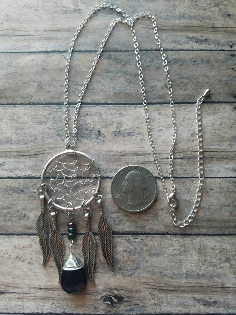 Dream Catcher Silver Necklace Set Gifts for Her Statement Etsy