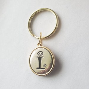 Initial I Keychain Letter Charm Gifts for Her Personal Keychain Initial Charm Car Accessories Key Holder Key Ring Kawaii Kitsch Initial Gift