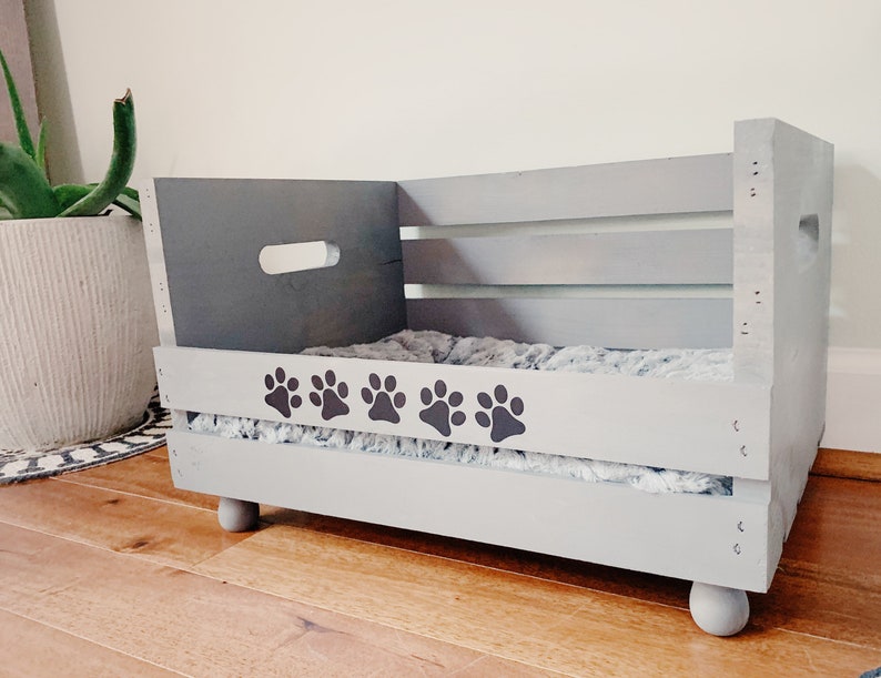 Rustic Cat Small Dog Bed Insert Included Puppy Bed Etsy