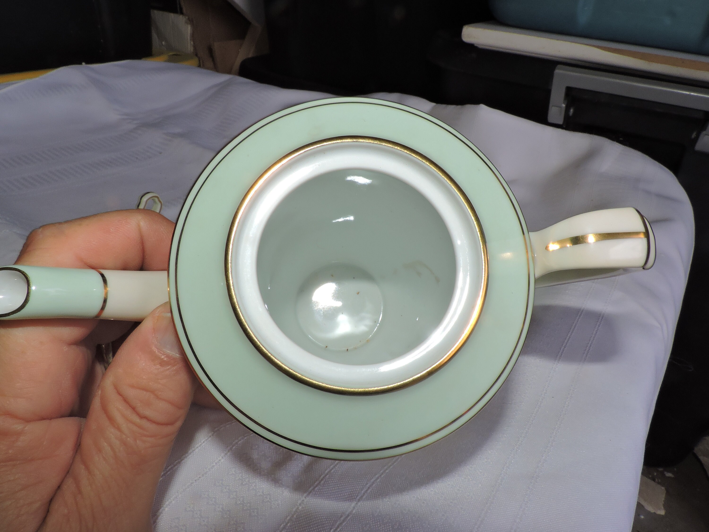 クラシックカフェ Vintage Noritake 44318 Gold Flower Basket Pattern Coffee/cocoa Pot