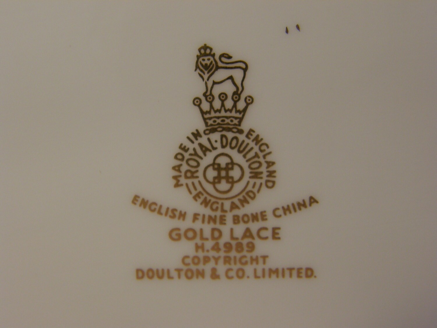 Royal Doulton China Gold Lace H.4989 Service for 12 Etsy
