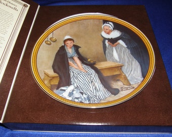 Knowles * Rockwell's Colonials Plate #2 Words of Comfort *