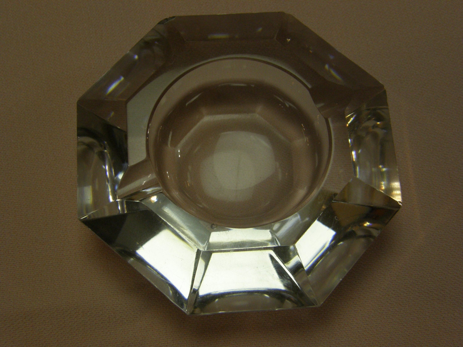 Small Hexagon Crystal Ashtray