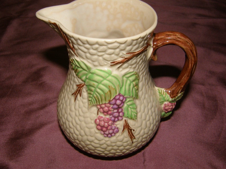 Vintage WADE England BRAMBLE GRAPE Vines 5 Cream Pitcher Etsy