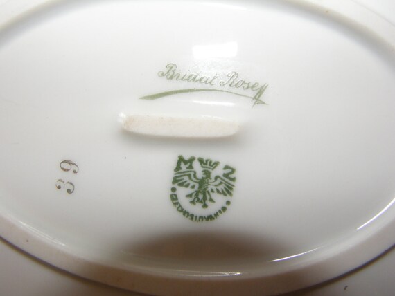MZ Austria Bridal Rose China, 4 Place Settings, Antique Dinnerware