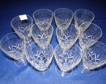 Set of Two Stuart-Carlingford-Footed-Juice-Glasses-3-7/8&quot; -10cm