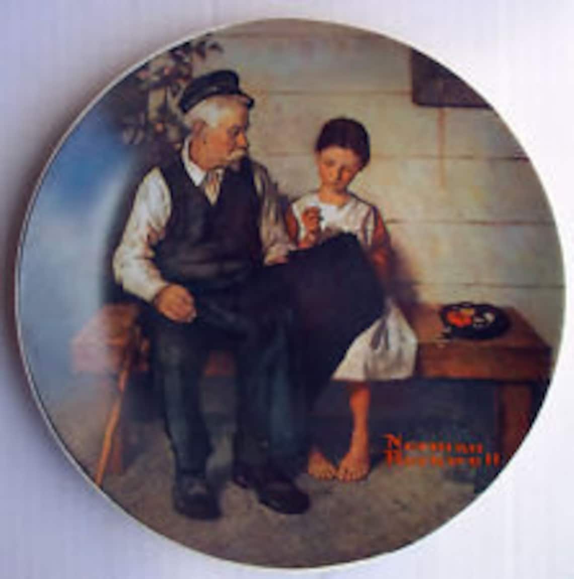 The Lighthouse Keeper's Daughter Plate Norman Rockwell Heritage