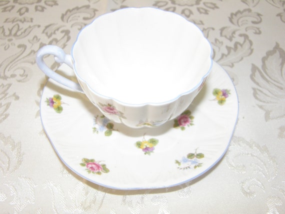 January Clearance Shelley Rose Pansy Forget Me Not Tea Cup Etsy