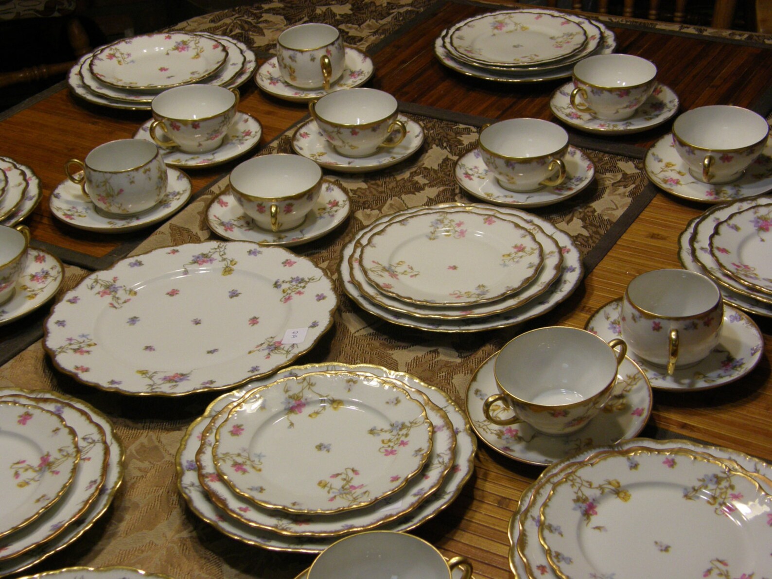 Stunning Limoges China Set Elite Works BAWO DOTTER Luncheon Etsy