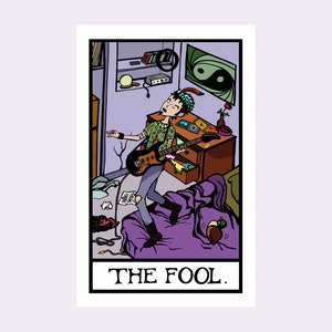 Trent as The Fool in Tarot of Lawndale: Trent Lane From TV show Daria art Wall Art Painting poster Pop Art Print image 1