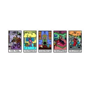 Trent as The Fool in Tarot of Lawndale: Trent Lane From TV show Daria art Wall Art Painting poster Pop Art Print image 3