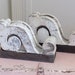 10 1/2" Long ~ PAIR 1800's Chippy White Corbels ~ Antique Victorian Architectural Salvage ~ Vintage Shabby Chic ~ French Cottage Decor