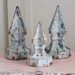 THREE Early 1900's - Cast Iron Street Lamp Post Finial