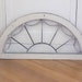 WOW! 1800's ARCH Wood Window Frame w/ Lead Swag Design ~ Vintage Shabby Cottage Chic Chippy White Patina ~ Victorian Architectural Salvage ~