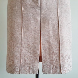 VERSUS Pink Mini Skirt Vintage Short Cotton Skirt Womens Straight Skirt Front Slit Skirt Tight Skirt Fitted Skirt With Pockets XXS 24 Waist image 4