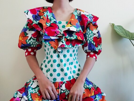 Vintage Floral Jumpsuit Womens Cotton Jumpsuit Pol