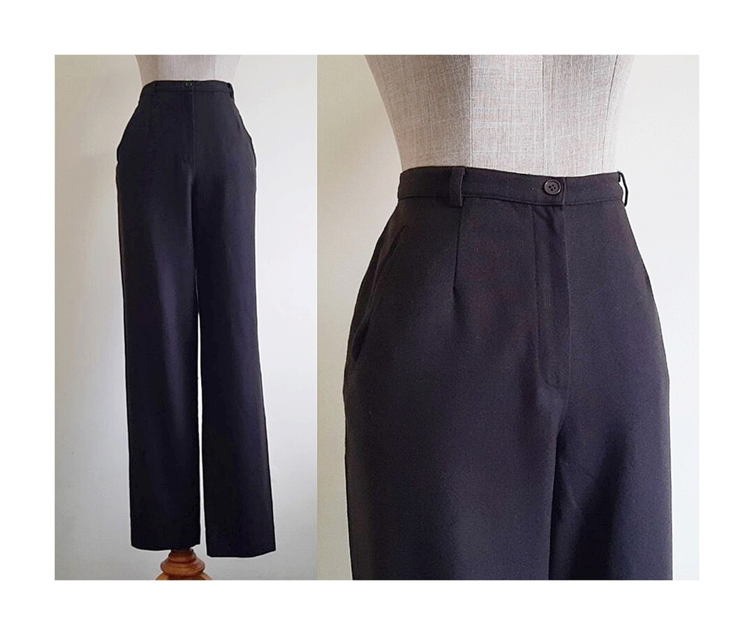 Pantalon Haut De Taille HOOD En Coton Brun - Taille 6 - 100% Coton - Neuf Avec étiquettes - Flat Front - Italie