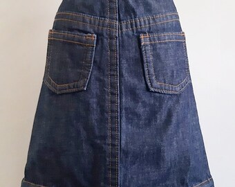 XS Small Vintage MARC JACOBS Navy Blue Denim Skirt Womens