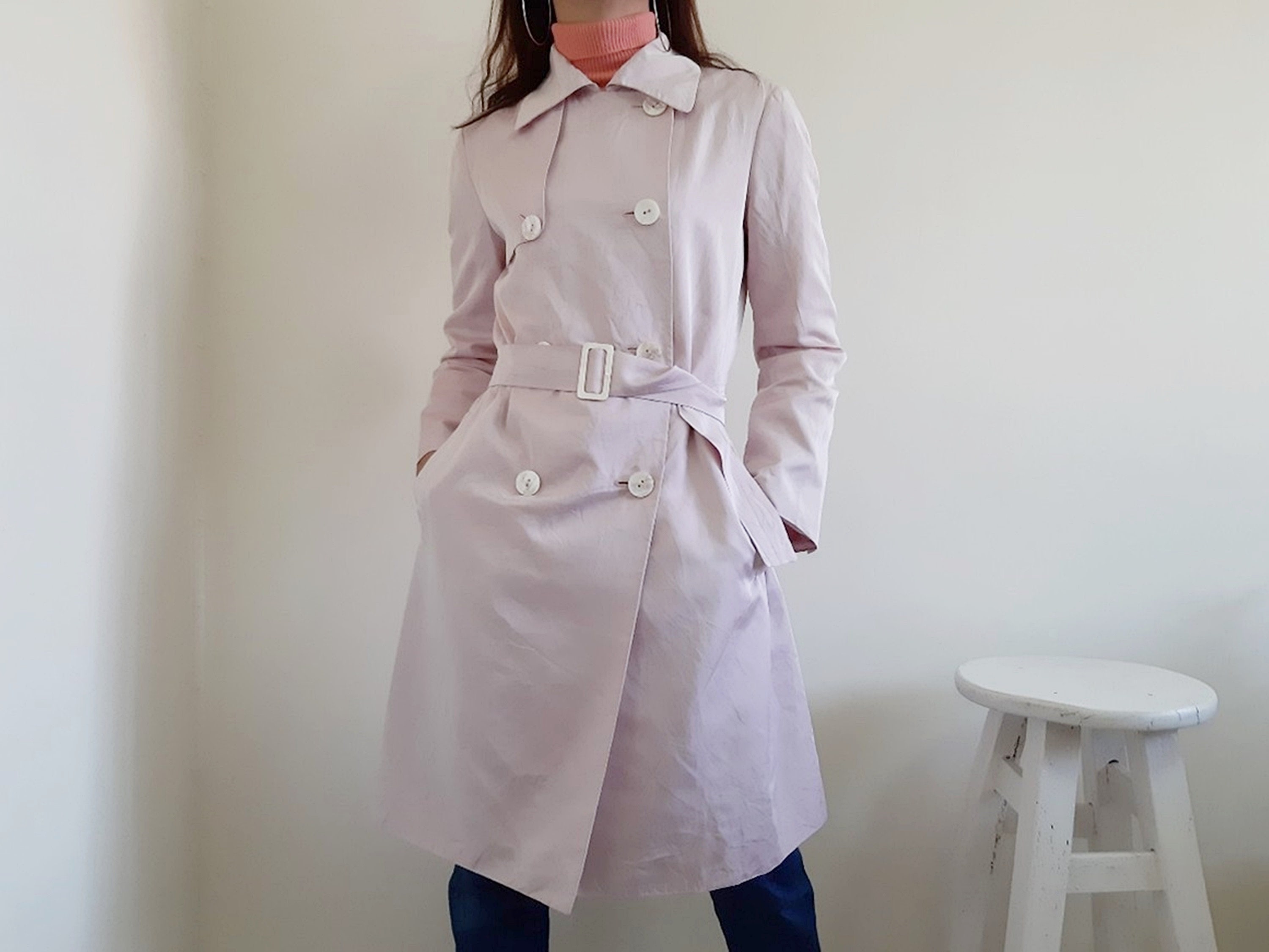 mauve duster coat