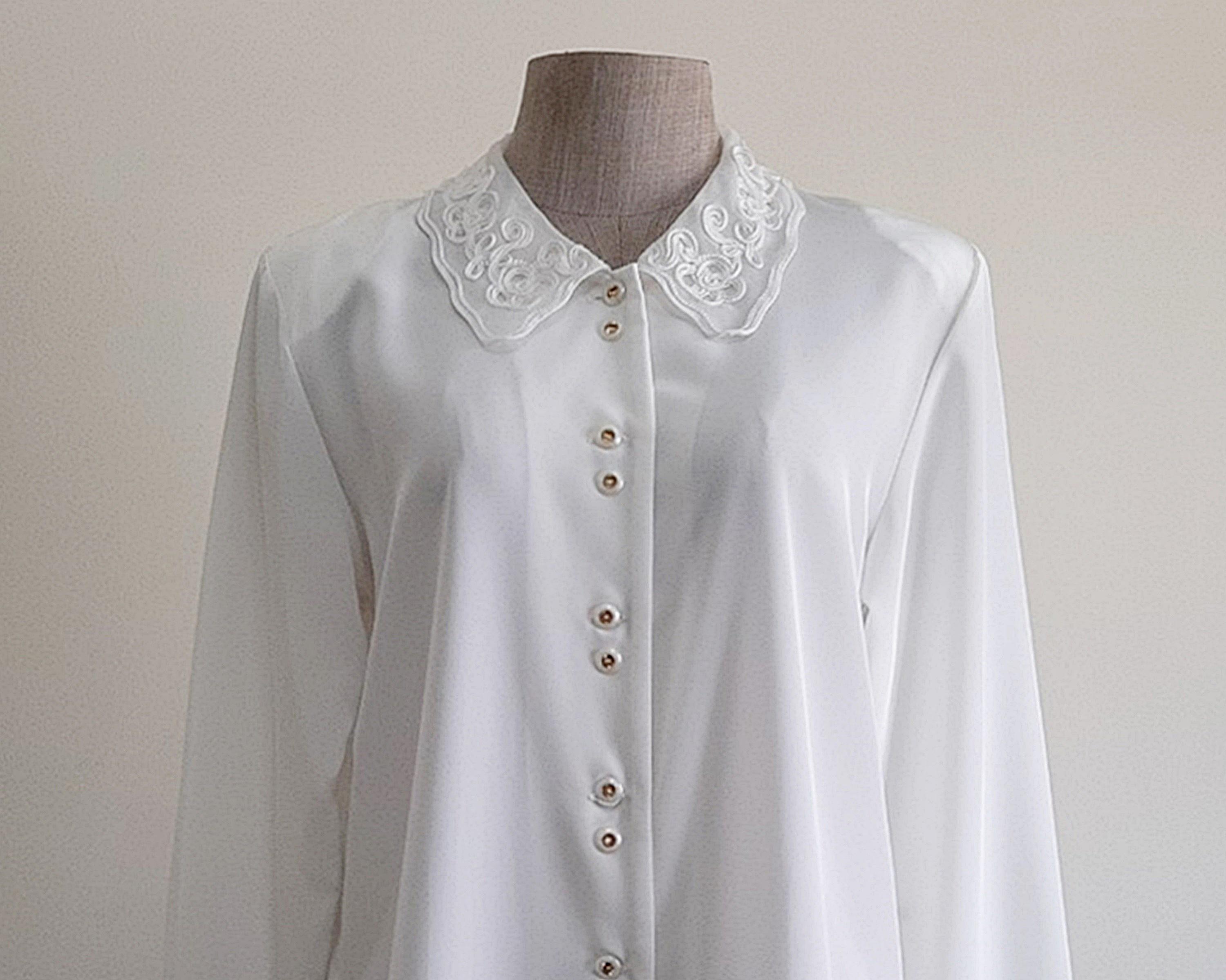 Ameri（アメリ）の「EMBROIDERY COLLAR BLOUSE（シャツ/ブラウス