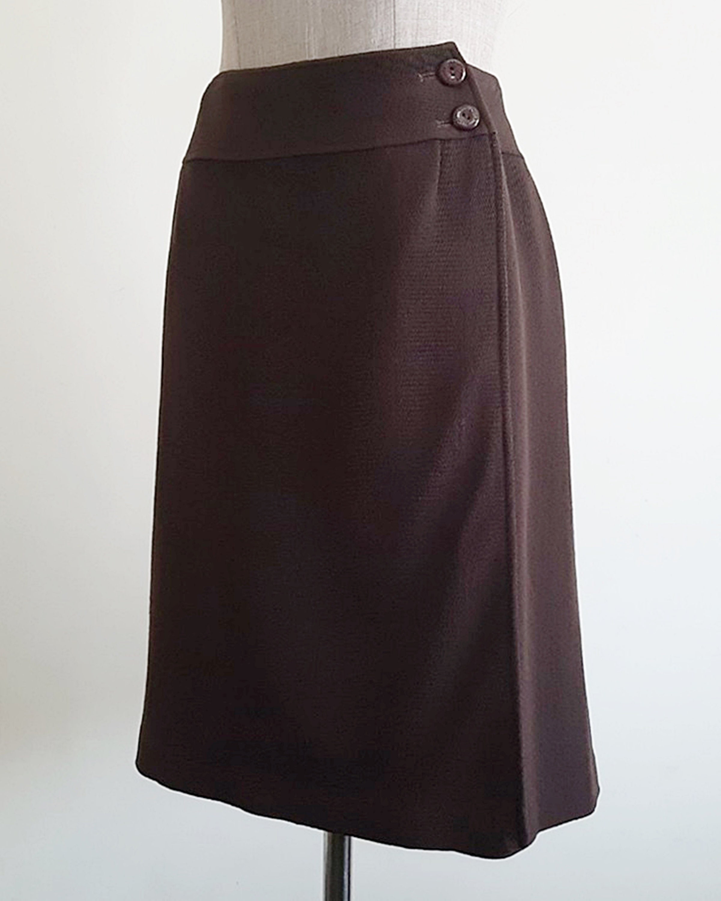 スカート Courreges Brown Wool Midi Skirt With Zip 19780812_51465811_600.jpg