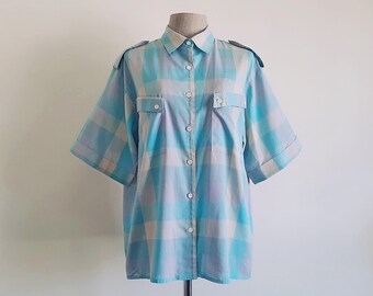 70s-80s JCPenny 綿ポリ 半袖チェックシャツ P_20190523_102238_vHDR_Auto.jpg