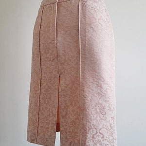 VERSUS Pink Mini Skirt Vintage Short Cotton Skirt Womens Straight Skirt Front Slit Skirt Tight Skirt Fitted Skirt With Pockets XXS 24 Waist image 7