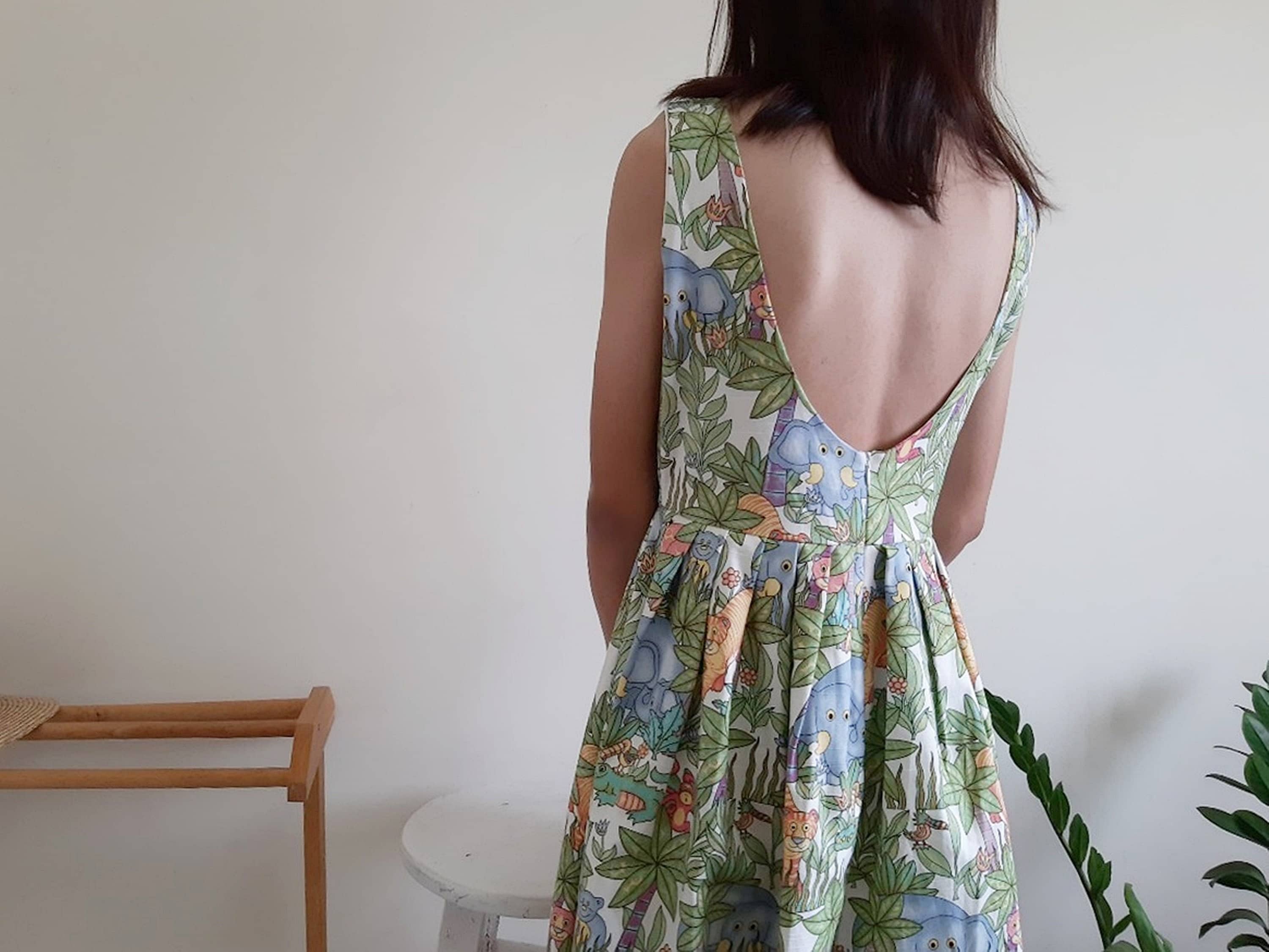 womens animal print dress
