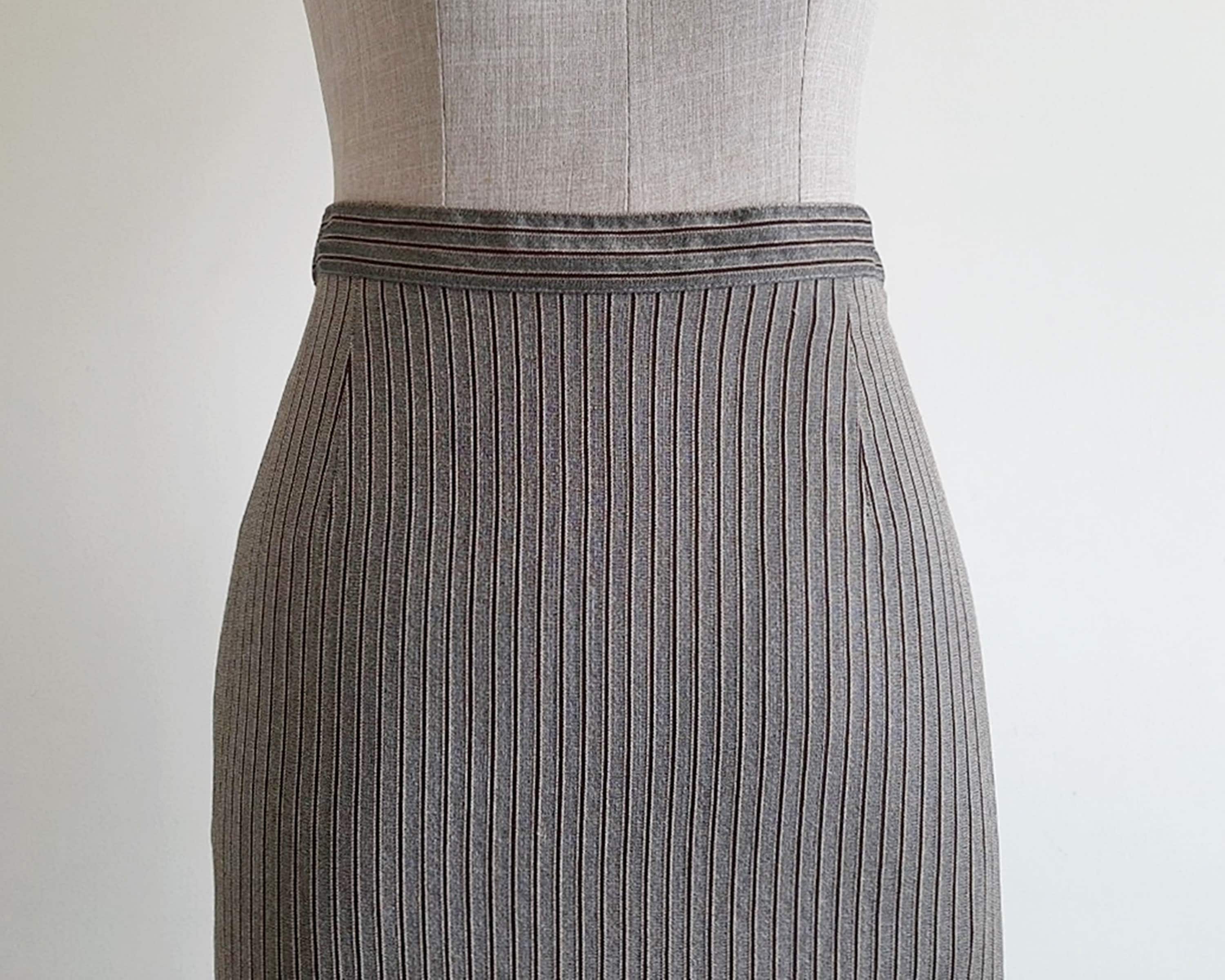 スカート STRIPED WOOL SKIRT JOHN LAWRENCE SULLIVAN スカート 「JOHN SULLIVAN/ジョン