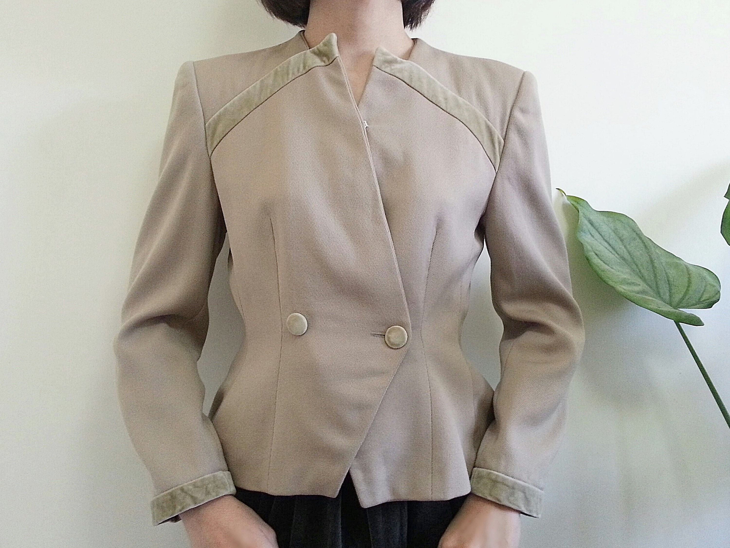 beige formal jacket