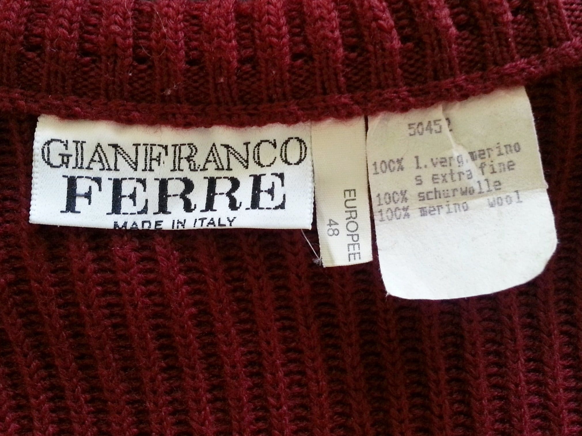 Ferre Branding Chest Sweater | Gianfranco Ferré