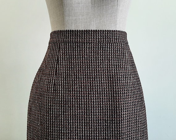 AQUASCUTUM Women s Vintage Knee Length Straight High Waisted Designer Business Skirt