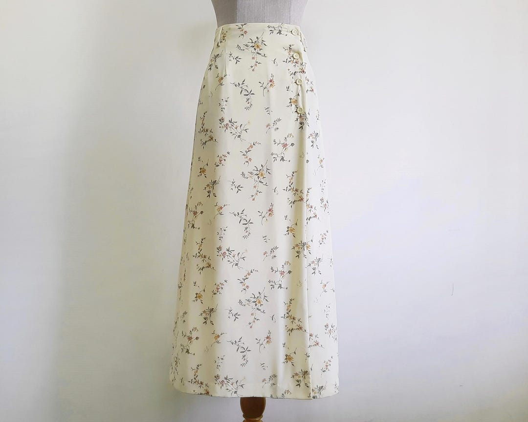 Floral Vintage Skirt-Waist 22 to 28