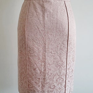 VERSUS Pink Mini Skirt Vintage Short Cotton Skirt Womens Straight Skirt Front Slit Skirt Tight Skirt Fitted Skirt With Pockets XXS 24 Waist image 9