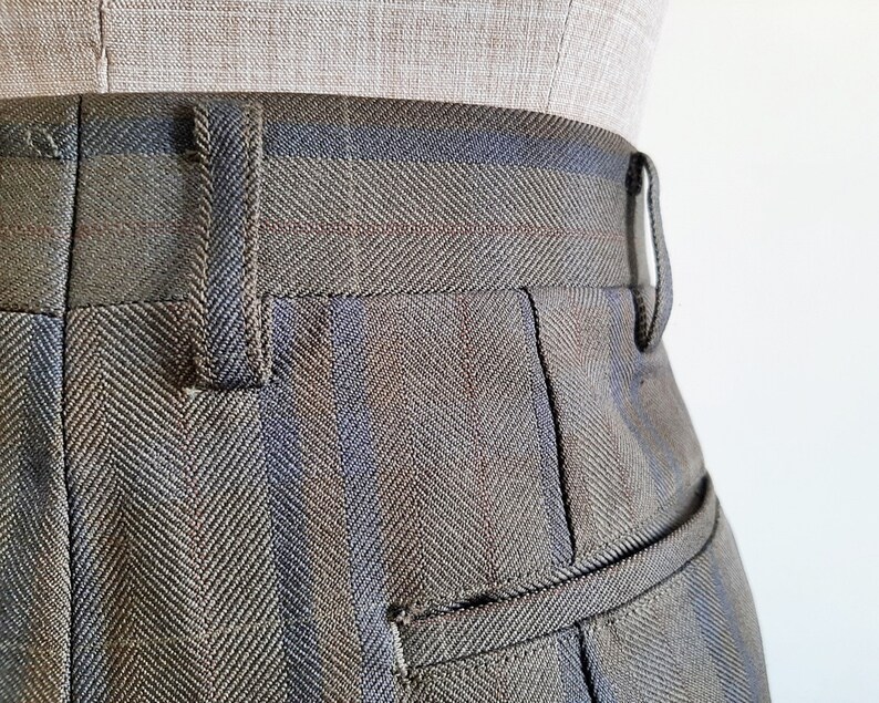 GRAND MONARCH Vintage Brown Plaid Pants Womens Trousers Tartan - Etsy