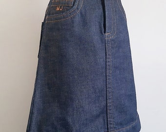 XS Small Vintage MARC JACOBS Navy Blue Denim Skirt Womens
