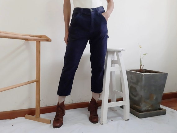 navy blue corduroy pants womens