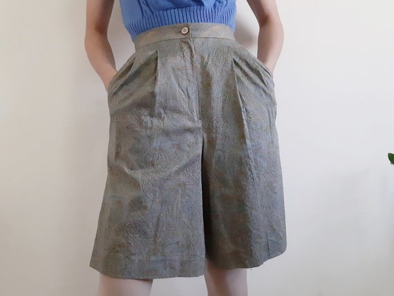 BROOKS BROTHERS Vintage Green High Waisted Shorts