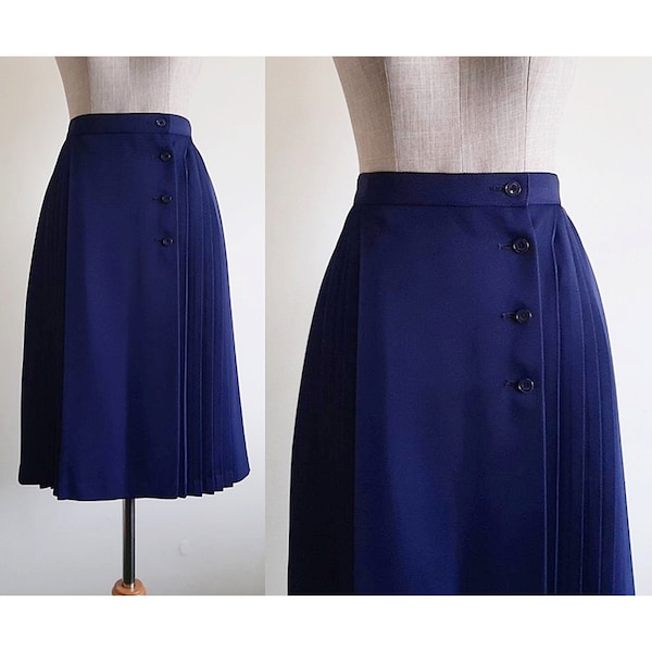 Blue Pleated Skirt - Etsy