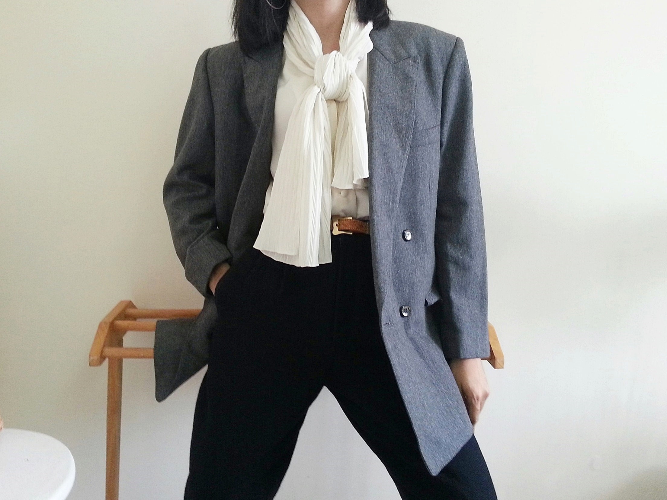 grey boyfriend jacket