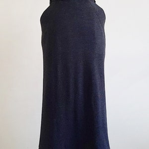 BYBLOS Black Midi Skirt Vintage Wool Skirt Womens Acrylic Skirt High Waisted Skirt Italian Skirt Winter Skirt With Pockets Medium 28 Waist image 2