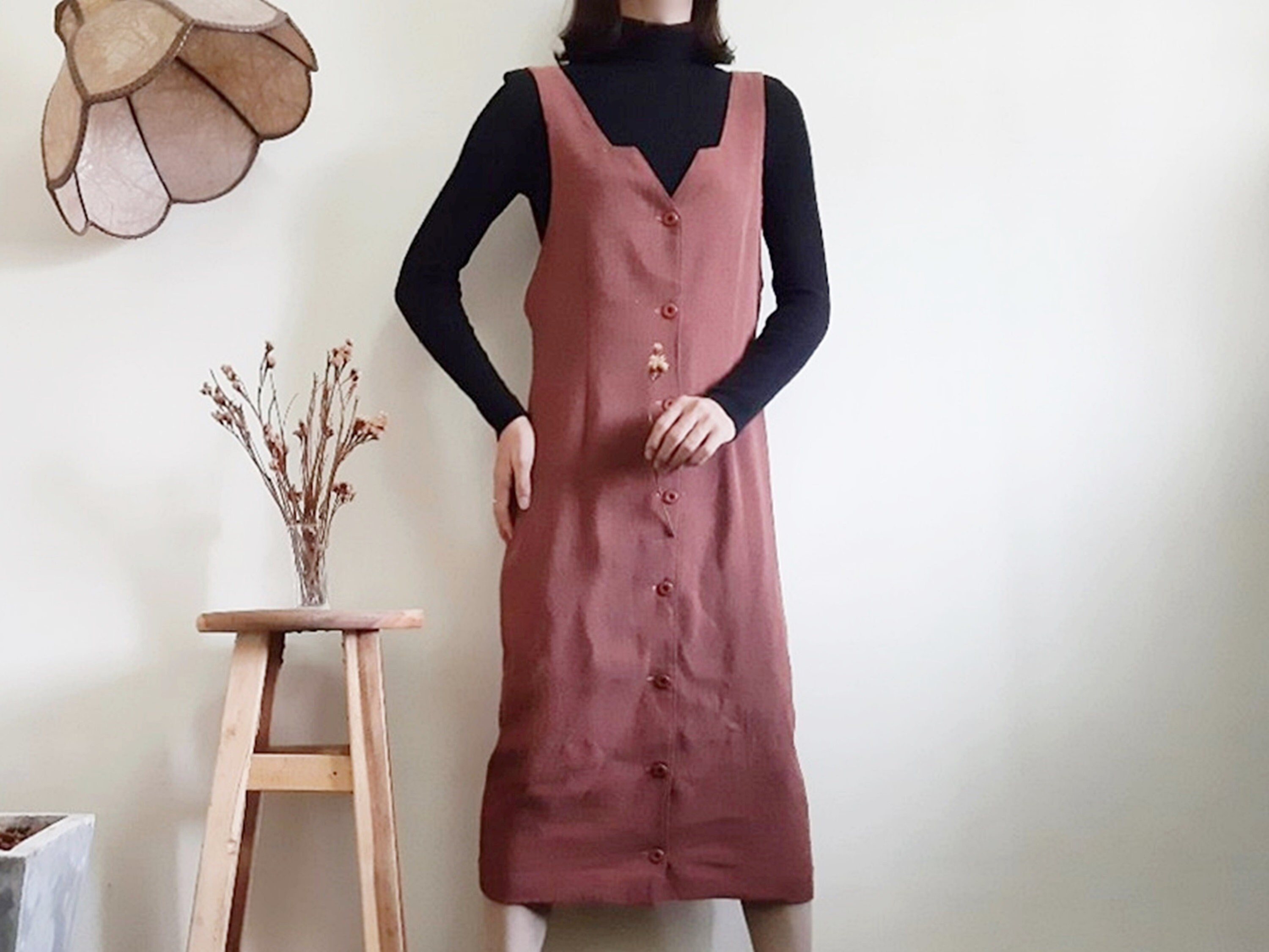 Button Jumper Dress - Etsy