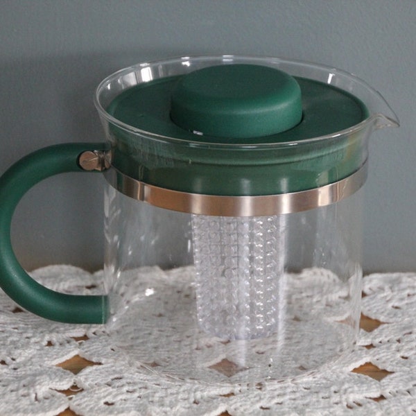 Glass Tea Infuser Pitcher Etsy