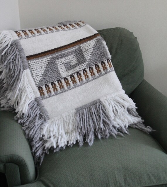 Grey and online gold throw blanket