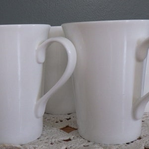 Koffiemokken Mikasa Delray wit vintage