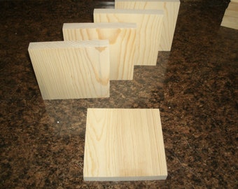 plain wood blocks for crafts